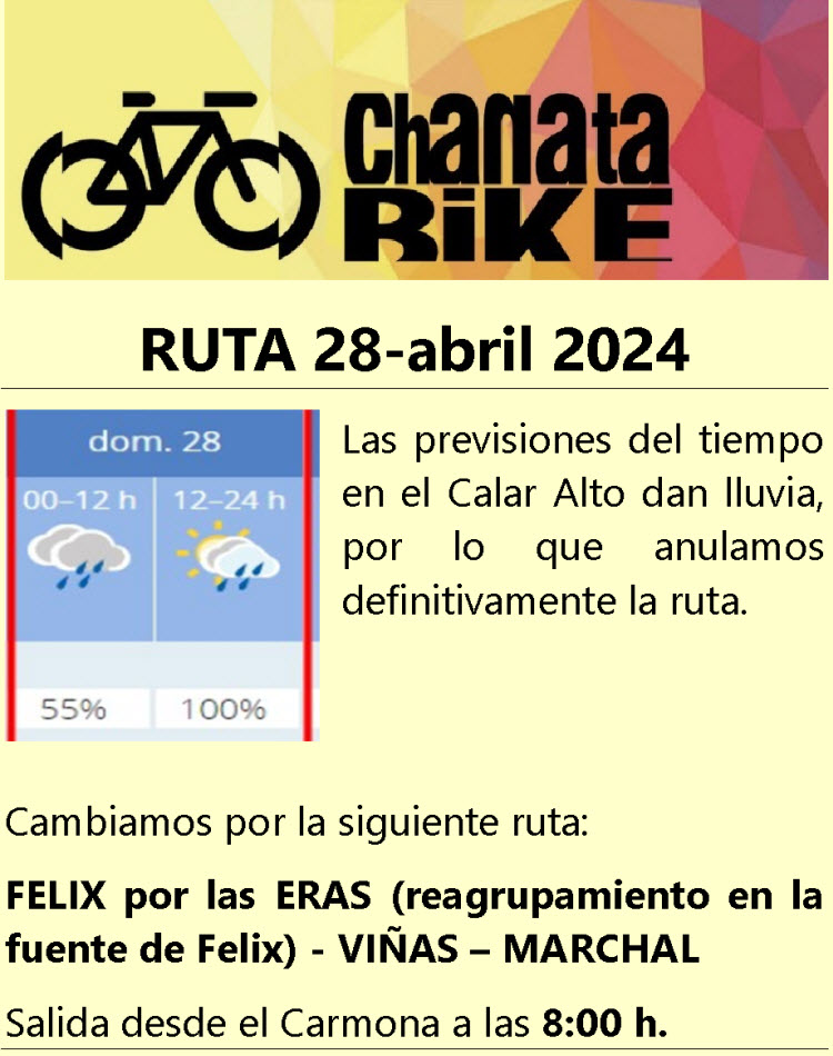 Ruta a FELIX por las ERAS 28-04-2024